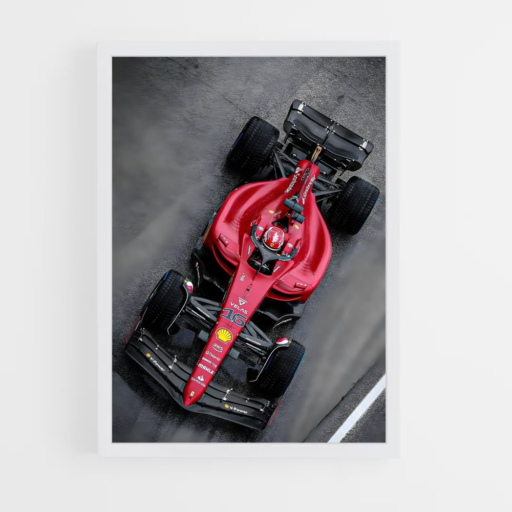 Poster Ferrari Vitesse aérodynamiques – affiche Voitures de Formule 1 (vue 3)